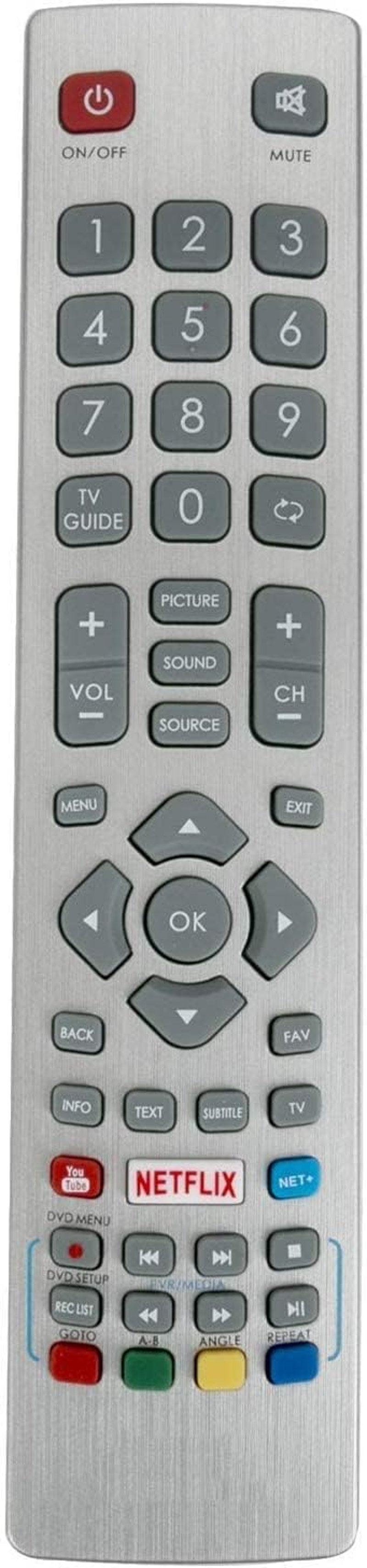 REMOtech távirányító Sharp LC-50UI7222E LC-50UI7252E LC-50UI7322E TV-hez