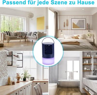 Renfox Mini Légkondicionáló Hordozható Léghűtő 4in1 Ventilátor Párásító 3 Fokozat LED Kék Otthon Iroda 6