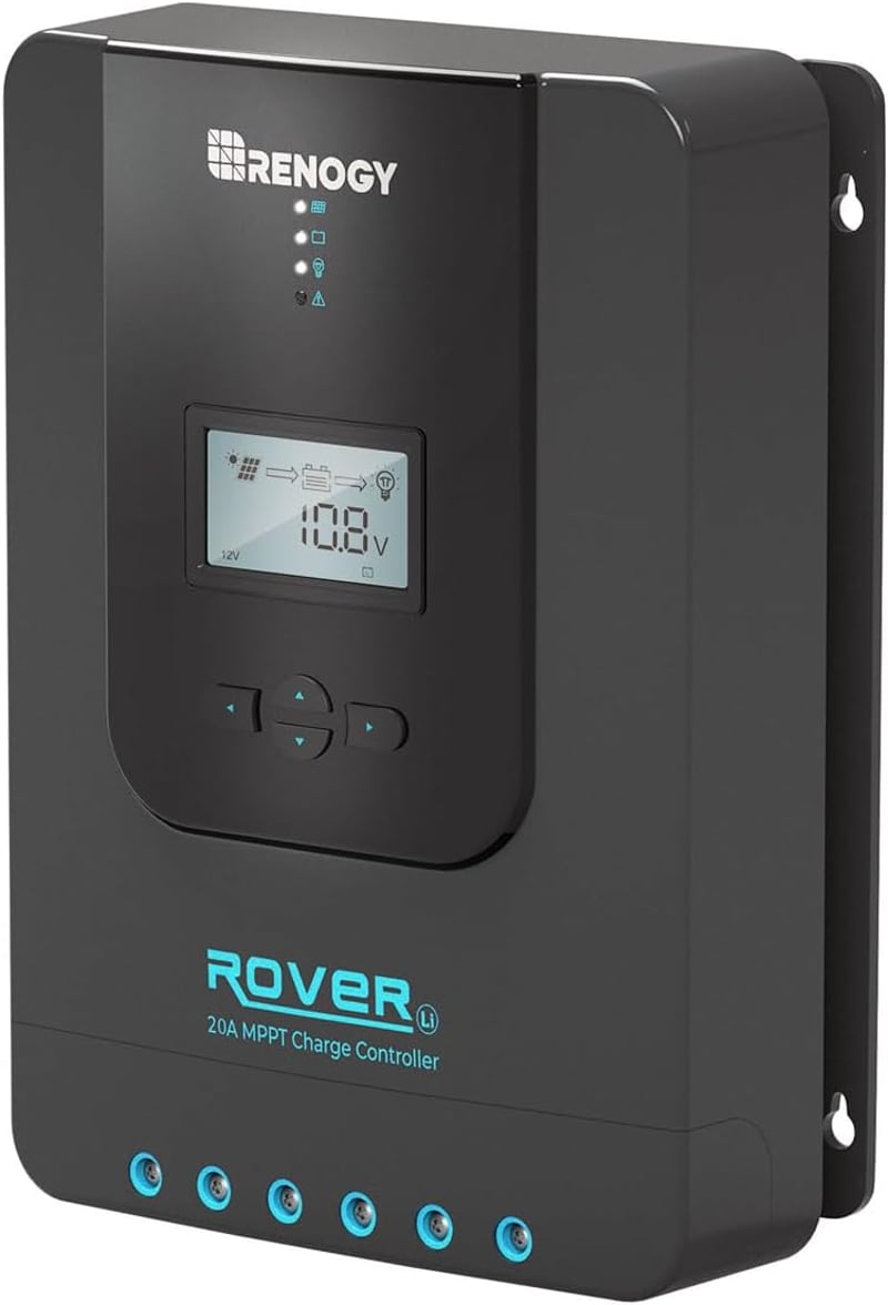 Controler de încărcare solară Renogy 20A MPPT 12/24V cu afișaj LCD