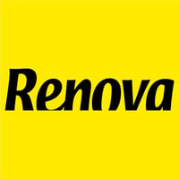 Renova Professional Veľká kuchynská papierová utierka, 2-vrstvová, 100 % recyklovaná, 1 ks obrie balenie, 450 útržkov, biela, viacúčelová 7
