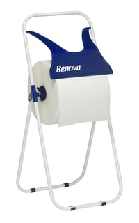 Renova Professional Veľká kuchynská papierová utierka, 2-vrstvová, 100 % recyklovaná, 1 ks obrie balenie, 450 útržkov, biela, viacúčelová 5