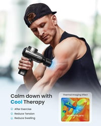 RENPHO Active+ Thermacool Deluxe masszázspisztoly melegítéssel és hűtéssel 3