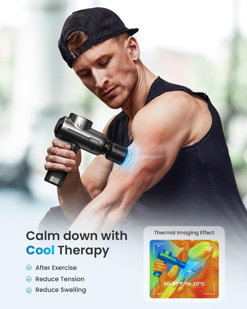 RENPHO Active+ Thermacool Deluxe masszázspisztoly melegítéssel és hűtéssel