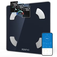 RENPHO Elis 1 Digitális Személymérleg Bluetooth Kapcsolattal, Nagy VA Kijelzővel, 13 Testösszetétel-elemzéssel és Fitness Alkalmazással 1