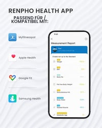 RENPHO Elis 1 Digitális Személymérleg Bluetooth Kapcsolattal, Nagy VA Kijelzővel, 13 Testösszetétel-elemzéssel és Fitness Alkalmazással 4
