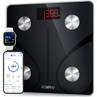 Cântar inteligent corporal cu Bluetooth RENPHO Elis 1, cântar digital cu analizator BMI și aplicație pentru smartphone, 220 kg, 30 cm 1