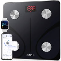 Inteligentná osobná váha RENPHO 180 kg – Bluetooth, BMI, analýza telesného tuku, čierna 1
