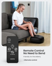 RENPHO hordozható elektromos talpmasszírozó hőfunkcióval, shiatsu gyúrással és légkompresszióval 4