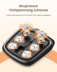 RENPHO masažer za stopala s funkcijom grijanja, električni Shiatsu masažer za stopala s podesivom brzinom 3