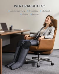 RENPHO Légnyomásos Lábmasszírozó 360° Teljes Fedettséggel, 6 Mód, 5 Intenzitás - Blue, R-F006-BU 7