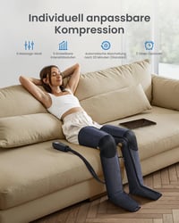 RENPHO Légnyomásos Lábmasszírozó 360° Teljes Fedettséggel, 6 Mód, 5 Intenzitás - Blue, R-F006-BU 3