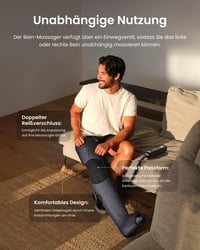 RENPHO Légnyomásos Lábmasszírozó 360° Teljes Fedettséggel, 6 Mód, 5 Intenzitás - Blue, R-F006-BU 6