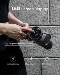 RENPHO Masszázspisztoly Hőfunkcióval, Bluetooth és LED Kijelzővel 4