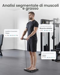 Inteligentná osobná váha na analýzu zloženia tela RENPHO MorphoScan Base s 8 elektródami – BMI, telesný tuk a svalová hmotnosť 4