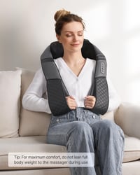 RENPHO prístroj na masáž krku a ramien s vyhrievaním, 3D Shiatsu masážny prístroj 7