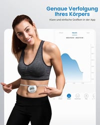 RENPHO Pametna traka za mjerenje tijela s Bluetoothom - za mjerenje bicepsa, prsa i bokova u cm/inčima 2
