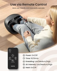 Elektrický masážny prístroj na nohy RENPHO Shiatsu s vyhrievaním a diaľkovým ovládaním - do veľkosti 46 5