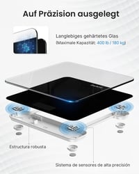 Cântar corporal RENPHO cu senzori de înaltă precizie – Cântar digital de persoane 2
