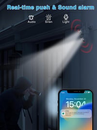 Reobiux 6MP PTZ Kültéri WiFi Biztonsági Kamera - Dupla Lencsés Megfigyelő Rendszer Színes Éjjellátással, Automatikus Követéssel és Kétirányú 5