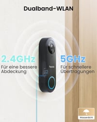 Interfon Video Reolink 5MP cu Sonerie, Wi-Fi 2,4/5GHz, Cameră cu unghi ultra-larg de 180°, Sonerie Inteligentă 5
