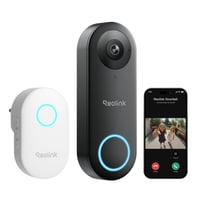 Interfon Video Reolink 5MP cu Sonerie, Wi-Fi 2,4/5GHz, Cameră cu unghi ultra-larg de 180°, Sonerie Inteligentă 1