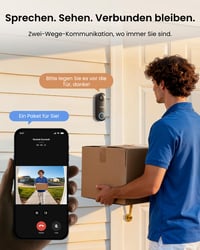 Videointerfon Reolink 5MP cu PoE și Sonerie, Unghi Ultra-Larg de 180°, Audio Bidirecțional 5