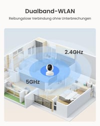 Cameră de supraveghere de interior Reolink E1 Pro 3K WiFi cu funcție Pan/Tilt, monitorizare bebeluși, detectare persoane/animale de companie/plâns, auto-tracking, vedere nocturnă IR de 5MP 5