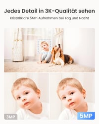 Cameră de supraveghere de interior Reolink E1 Pro 3K WiFi cu funcție Pan/Tilt, monitorizare bebeluși, detectare persoane/animale de companie/plâns, auto-tracking, vedere nocturnă IR de 5MP 2