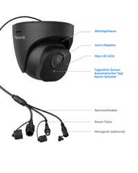 Cameră de supraveghere de exterior Reolink RLC-820A-B 4K PoE cu detecție inteligentă a mișcării 7