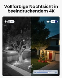 Reolink TrackMix WiFi 4K 8MP Wi-Fi 6 PTZ exteriérová kamera, duálny objektív, farebné nočné videnie – sivá 5