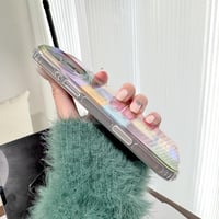Puzdro Reownest pre iPhone 13 / iPhone 14, roztomilý estetický dizajn s farebným kockovaným vzorom, nárazuvzdorný silikónový zadný kryt odolný voči poškriabaniu pre dievčatá a ženy – farebné 4