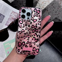 Puzdro Reownest pre iPhone 17 Pro Max, roztomilý retro dizajn s motívom geparda a leoparda, mäkký trblietavý TPU nárazuvzdorný kryt, estetický obal na telefón 6