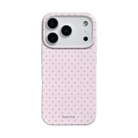 Reownest silikonska maskica s točkicama za iPhone 17 Pro - ružičasta 1