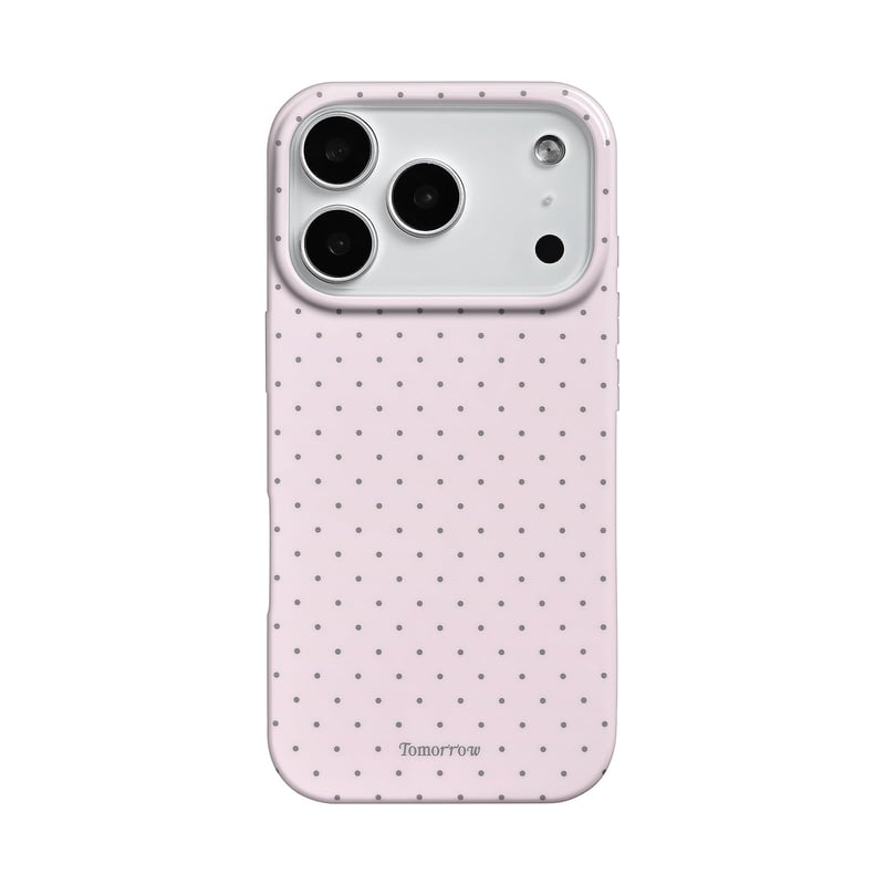 Reownest silikonska maskica s točkicama za iPhone 17 Pro - ružičasta