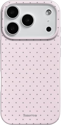 Reownest iPhone 17 Pro Pöttyös Tok Rózsaszín Puha TPU Ütésálló Védelem - iPhone 17 Pro, pink 1