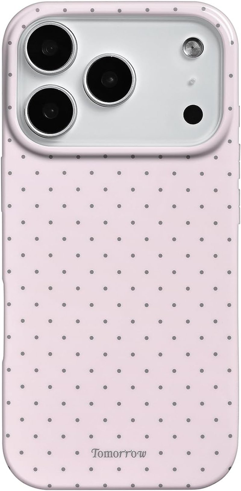 Reownest iPhone 17 Pro Pöttyös Tok Rózsaszín Puha TPU Ütésálló Védelem - iPhone 17 Pro, pink