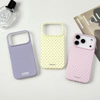 Reownest iPhone 17 Pro Pöttyös Tok Rózsaszín Puha TPU Ütésálló Védelem - iPhone 17 Pro, pink 7
