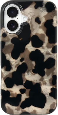 Reownest iPhone 17 TPU védőtok - fekete-arany gepárdmintás 1