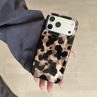 Reownest iPhone 17 TPU védőtok - fekete-arany gepárdmintás 6