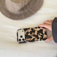 Reownest iPhone 17 TPU védőtok - fekete-arany gepárdmintás 7