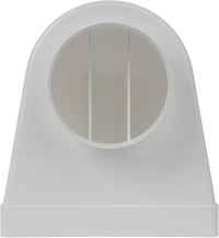 Repa Market Racord conductă plată-rotundă 90° 220x90mm - Diametru 125mm Ventilație Aer Condiționat Încălzire Răcire Plastic 7