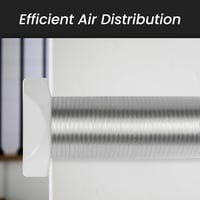 Repa Market 90° Légcsatorna Átalakító 220x90mm Lapos - 150mm Kerek Csőhöz Műanyag Csatlakozó Szellőzés Fűtés Hűtés 5