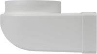 Repa Market 90° Légcsatorna Átalakító 220x90mm Lapos - 150mm Kerek Csőhöz Műanyag Csatlakozó Szellőzés Fűtés Hűtés 8
