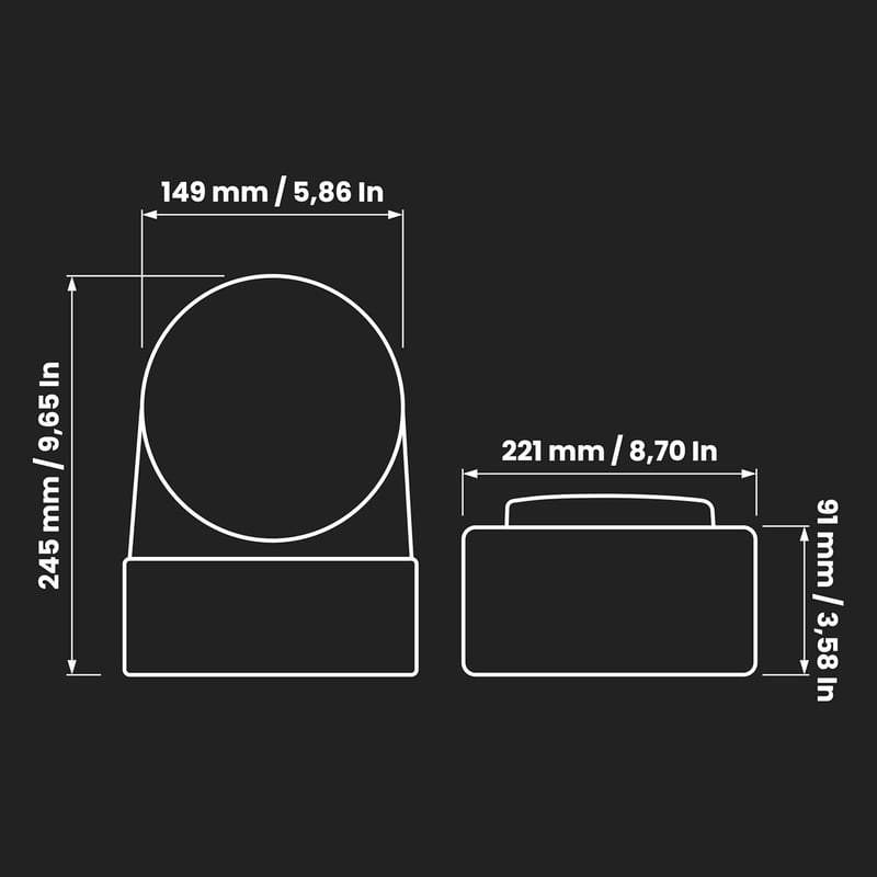 Repa Market 90° Légcsatorna Átalakító 220x90mm Lapos - 150mm Kerek Csőhöz Műanyag Csatlakozó Szellőzés Fűtés Hűtés