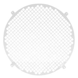 Grilă de ventilație rotundă din oțel galvanizat Repa Market 31,5 cm – Plasă de protecție metalică albă pentru admisia și evacuarea aerului, universală