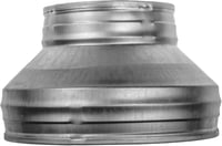 REPA MARKET Légcsatorna Szűkítő 150-80mm Horganyzott Acél Kerek Csőszűkítő Átmenet Szellőzéshez 6