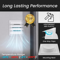 Repa Market szellőzőrács 150mm rovarháló integrált fehér HVAC 3