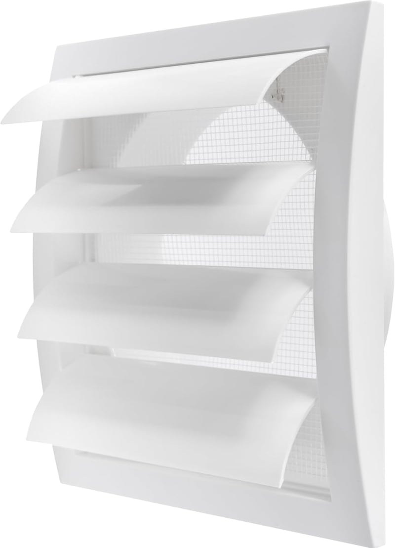 Repa Market szellőzőrács 150mm rovarháló integrált fehér HVAC