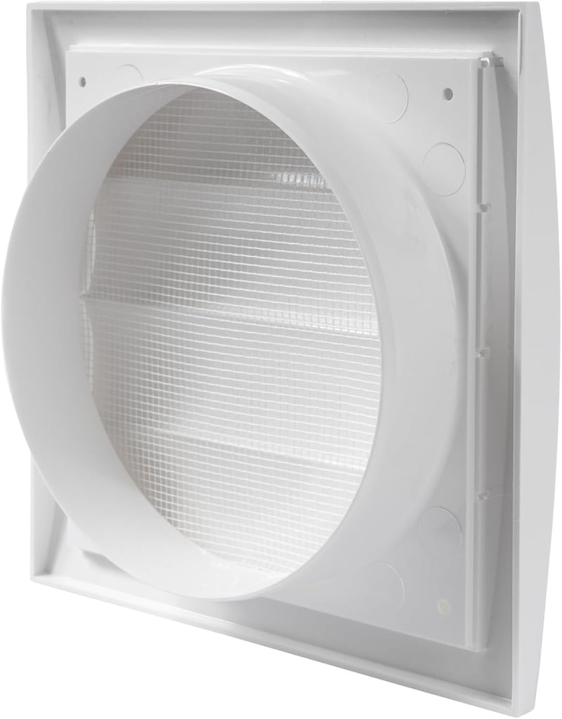 Repa Market szellőzőrács 150mm rovarháló integrált fehér HVAC