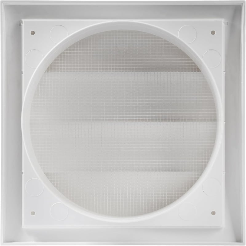 Repa Market szellőzőrács 150mm rovarháló integrált fehér HVAC